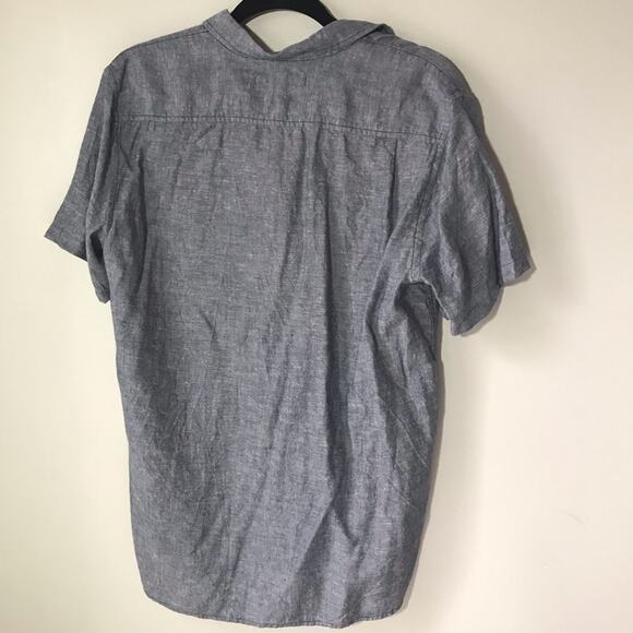 Outerknown M short sleeve button down hemp shirt sustainable lightweight - Picture 2 of 9